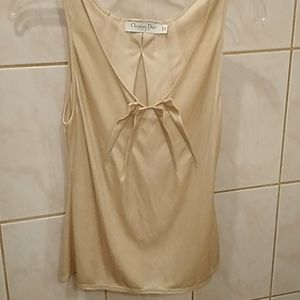 Gold Christian dior top
